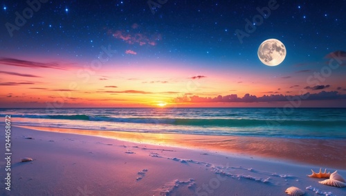 Wonderful wallpaper sun over the coast