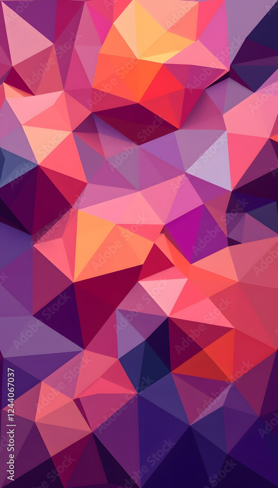 Fototapeta premium Creative polygonal wallpaper. with white shades