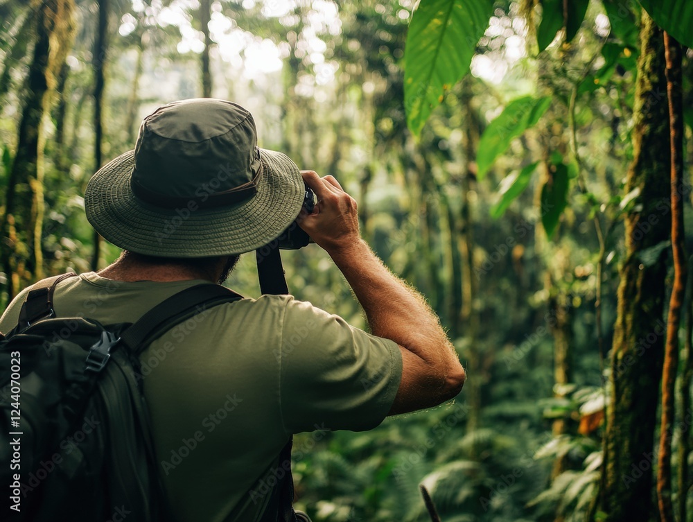 Fototapeta premium Exploring the Valdivian Temperate Rainforest