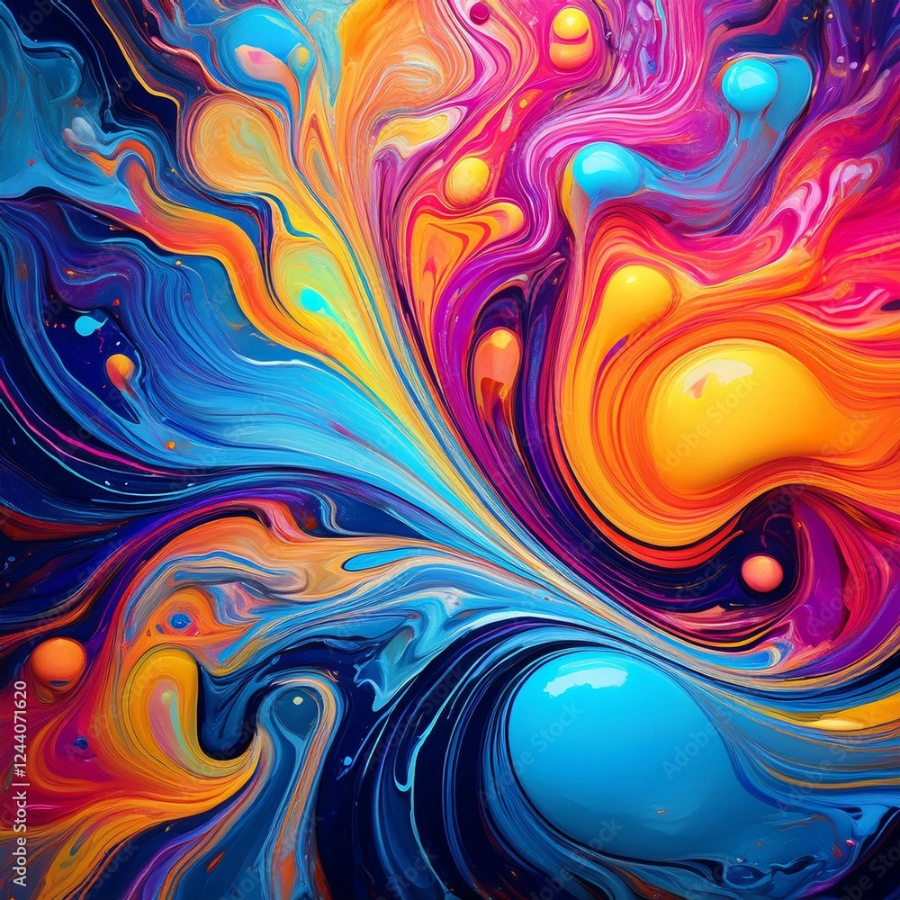 Obraz premium abstract colorful background with circles