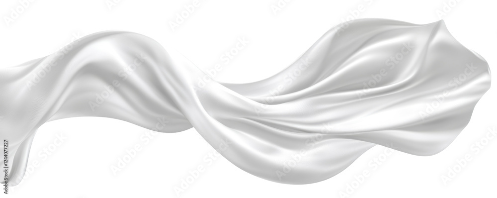 Fototapeta premium white silk textile Transparent PNG