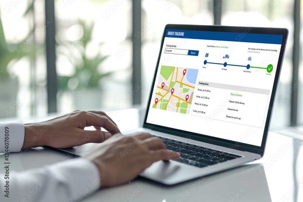 Delivery tracking system for e-commerce and brisk online business to timely goods transportation and delivery Delivery tracking system for e-commerce and brisk online business to timely goods transportation and delivery