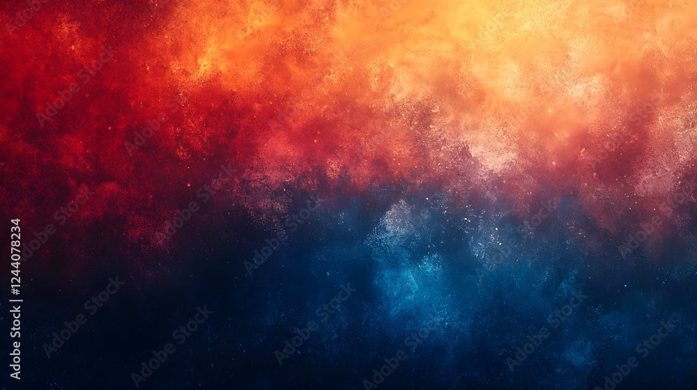 Fototapeta premium Vibrant and Dramatic Abstract Explosion Background with Fiery Glowing Bursts of Energy and Light Intense Luminous and Pulsating Storm of Radiant Sparks and Flames in Bright Vivid Colors
