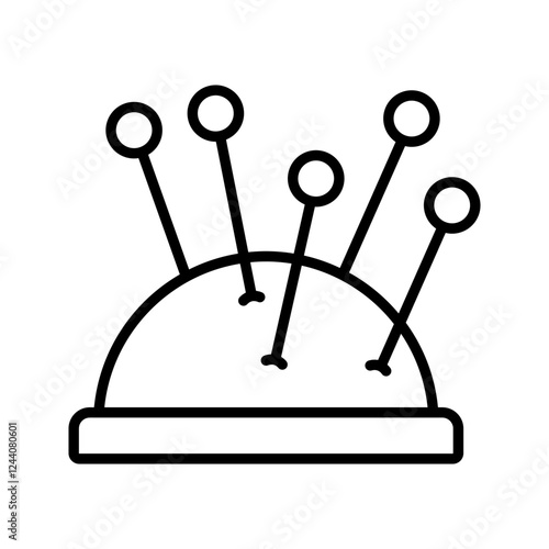 Pincushion icons set symbol vector elements for infographic web. Simple vector illustration.