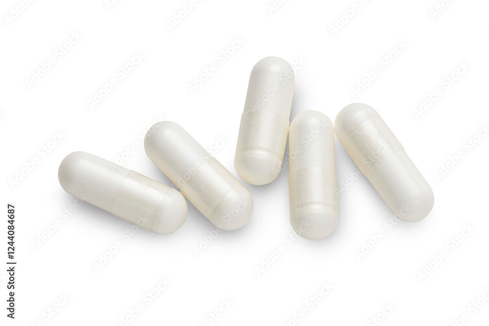 Capsules dietary supplement isolated on a transparent background Capsules dietary supplement isolated on a transparent background