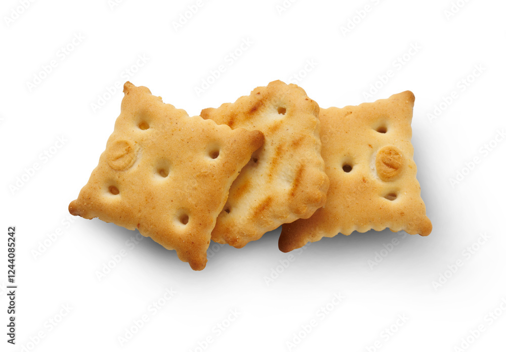 Cracker isolated on transparent background Cracker isolated on transparent background