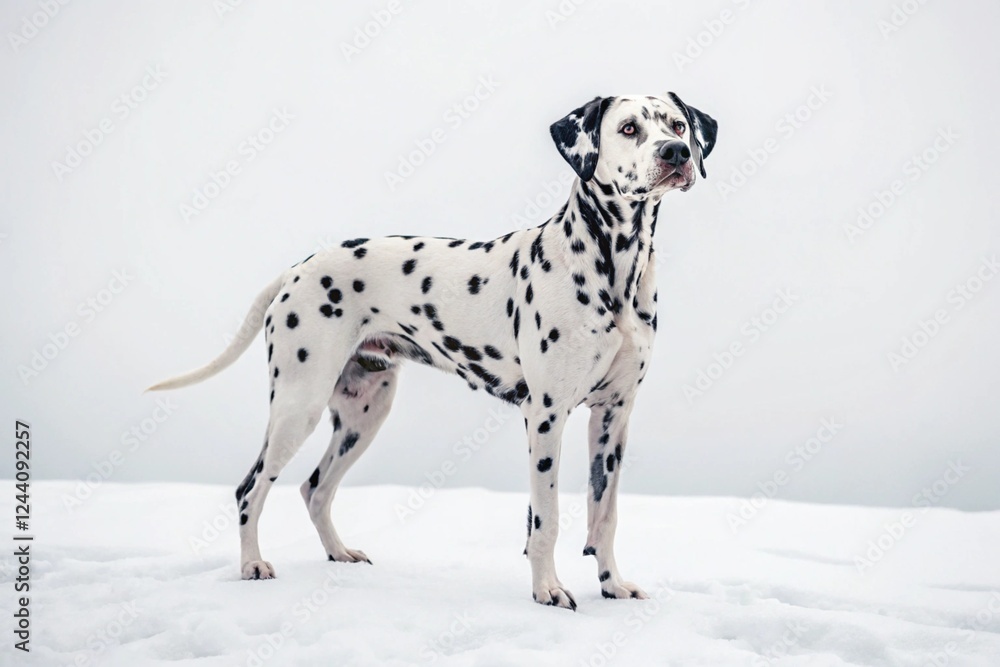 Dalmatian dog isolated on white Dalmatian dog isolated on white
