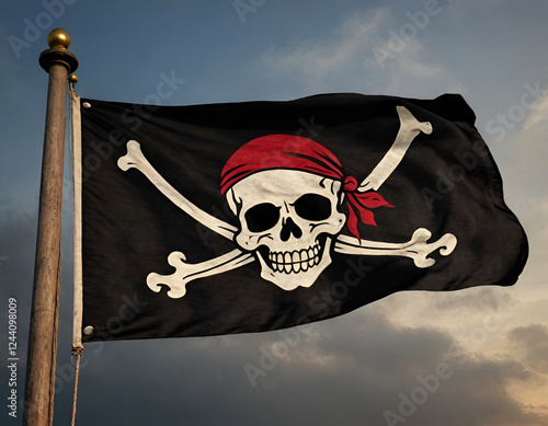 jolly roger pirate flag and skull