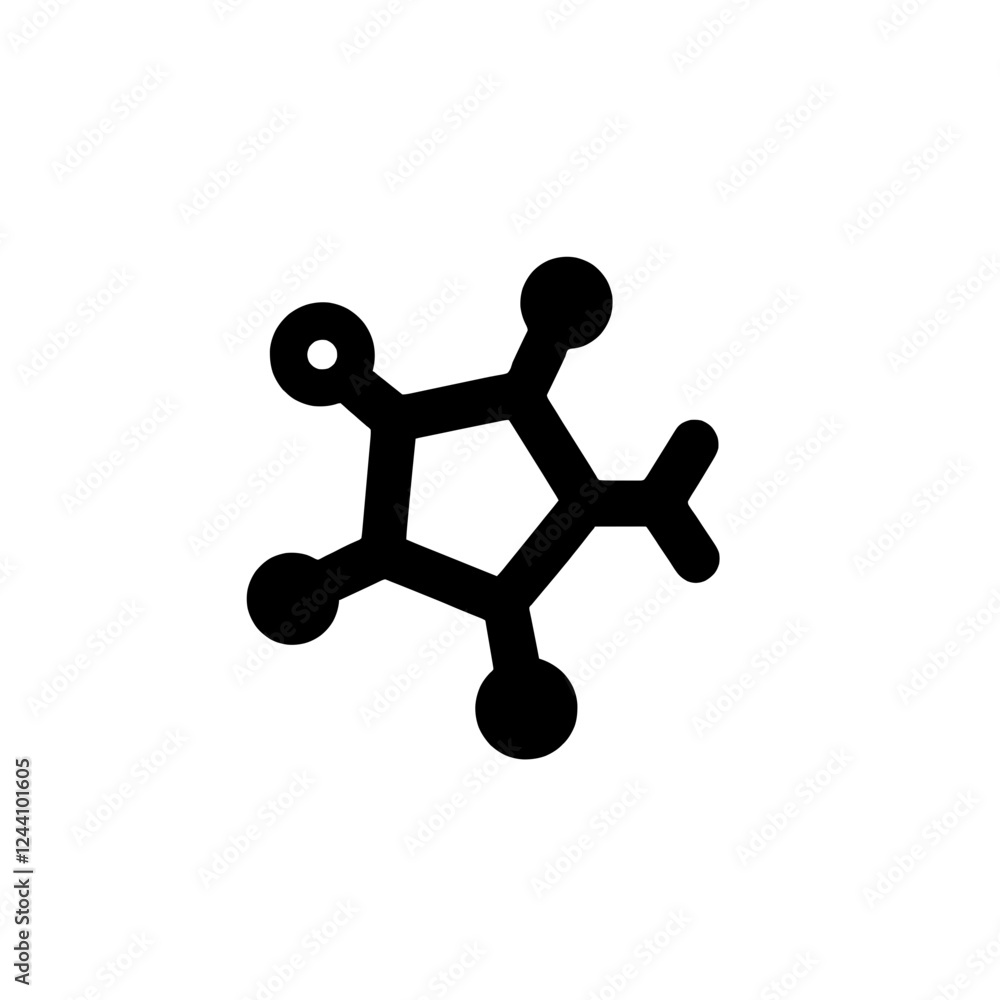 An illustration featuring a black ozone molecule silhouette set against a clean white background depicting an O3 structure with three oxygen atoms bonded in a bent shape, representing the ozone layer. An illustration featuring a black ozone molecule silhouette set against a clean white background depicting an O3 structure with three oxygen atoms bonded in a bent shape, representing the ozone layer.