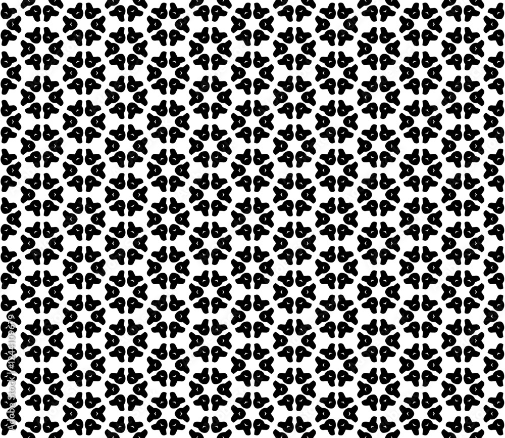 Black and white seamless abstract pattern. Background and backdrop. Grayscale ornamental design. Black and white seamless abstract pattern. Background and backdrop. Grayscale ornamental design.