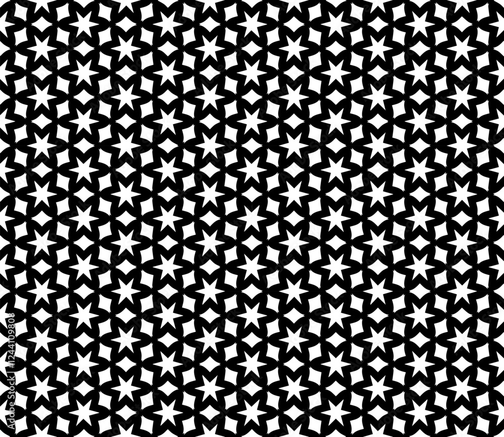 Black and white seamless abstract pattern. Background and backdrop. Grayscale ornamental design. Black and white seamless abstract pattern. Background and backdrop. Grayscale ornamental design.