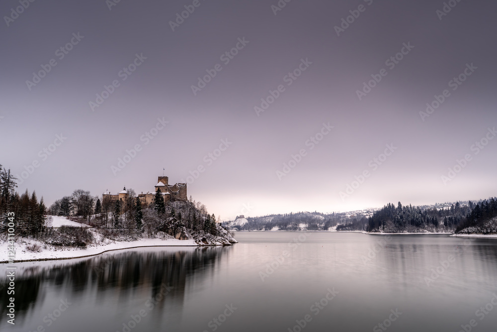 Pieniny , góry, zima, śnieg, Karpaty, mgły, Tatry