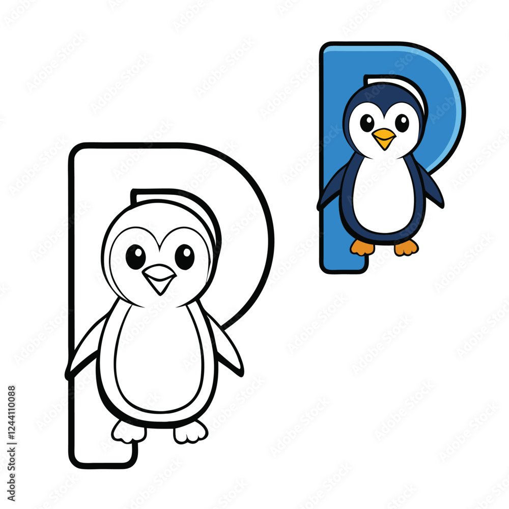 Fototapeta premium Alphabet letter 