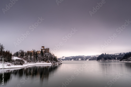 Obraz na płótnie Pieniny , góry, zima, śnieg, Karpaty, mgły, Tatry w salonie