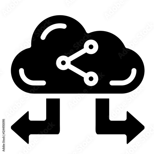 Cloud Distribution Icon