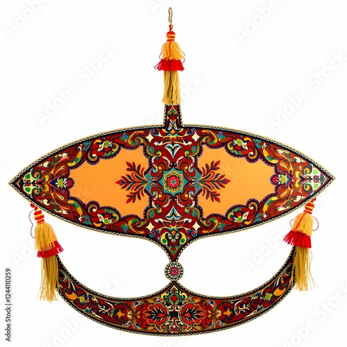 Ornate Decorative Wall Art with Tassels 