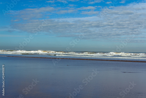 view of the atlantic sea in casablanca