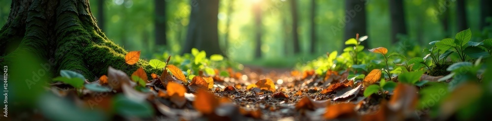 Forest floor camouflage, leaves strewn, dappled light, wildlife, camo Forest floor camouflage, leaves strewn, dappled light, wildlife, camo