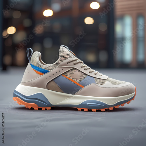 athletic shoes on the street