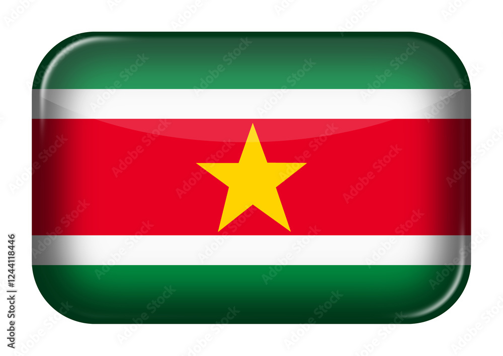Suriname web icon rectangle button Suriname web icon rectangle button