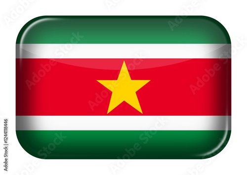 Free Download Suriname web icon rectangle button - GFXLoad