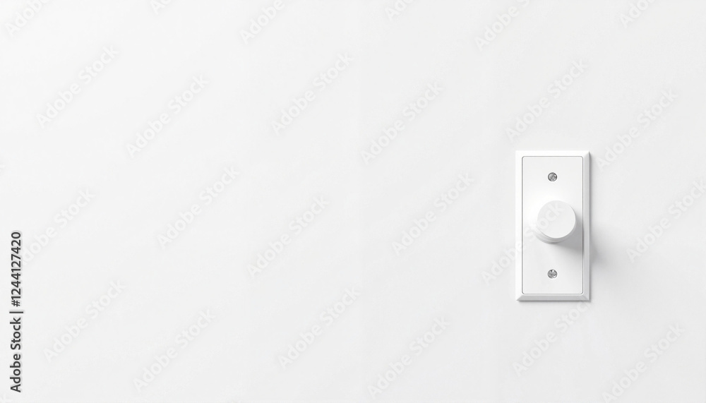 Minimalist white electrical outlet on plain wall, clean simplicity Minimalist white electrical outlet on plain wall, clean simplicity