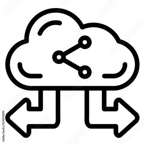 Cloud Distribution Icon