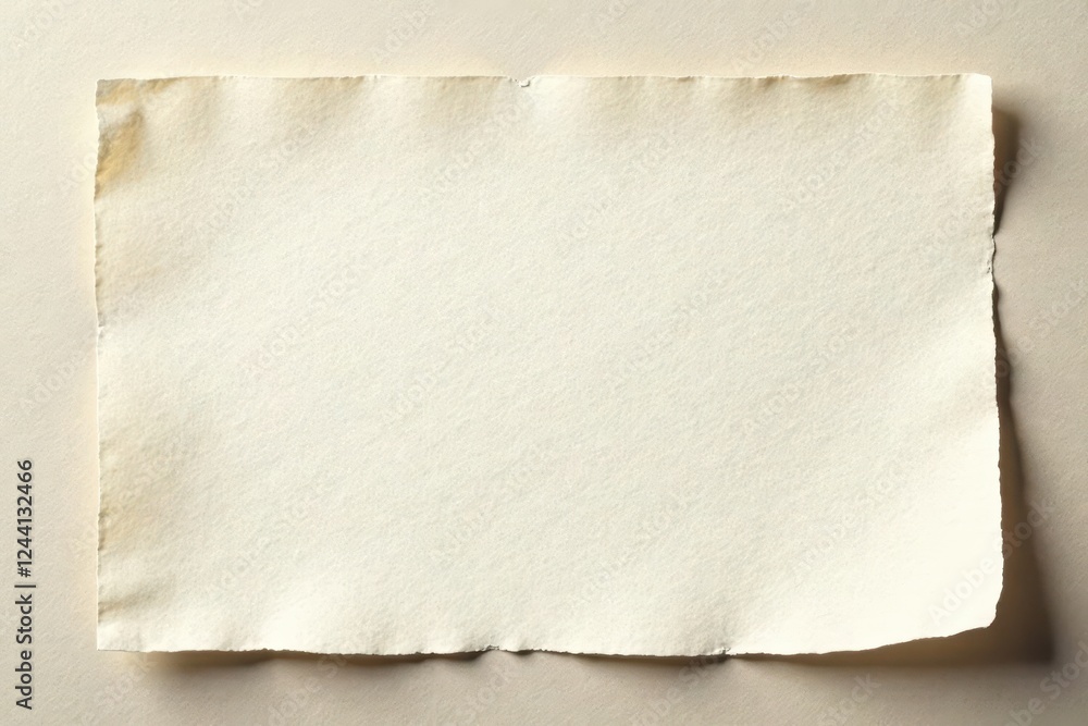 Fototapeta premium Creamy, off-white paper with subtle discoloration and delicate fibers, old paper, light paper