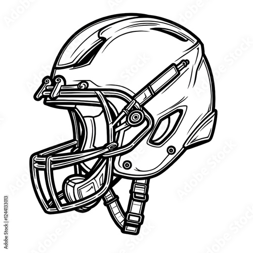 hockey helmet on white background