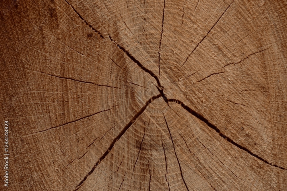 Fototapeta premium Closeup of center of log