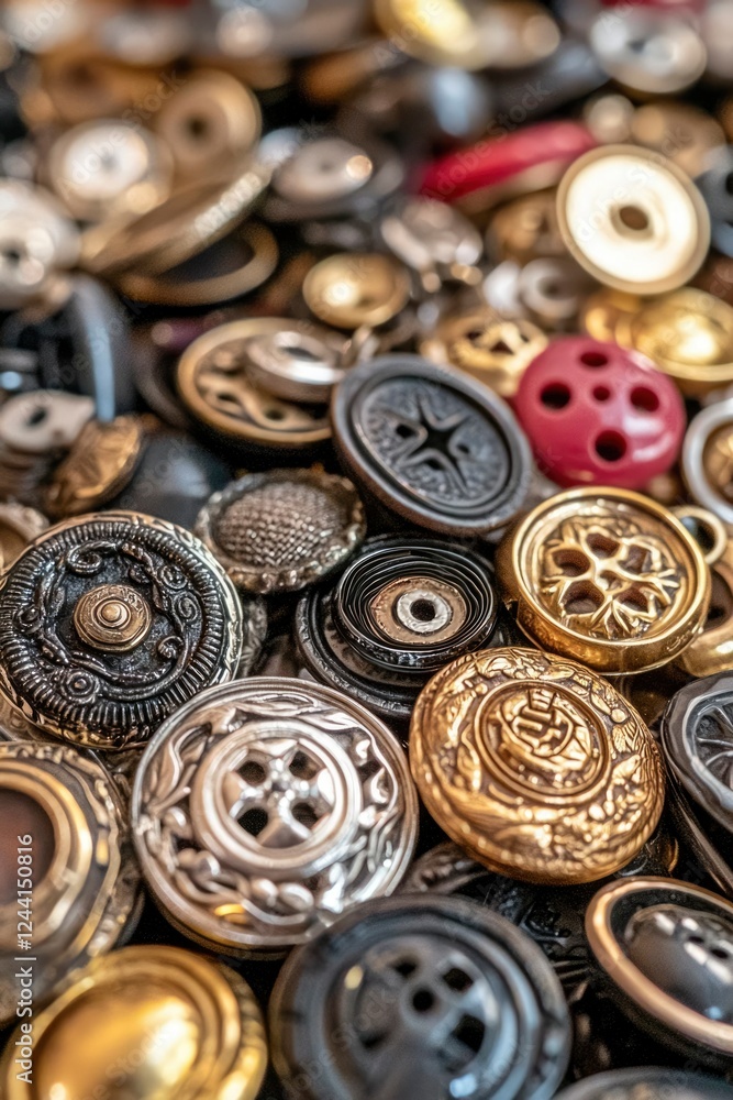 A Collection Of Ornate And Decorative Buttons A Collection Of Ornate And Decorative Buttons