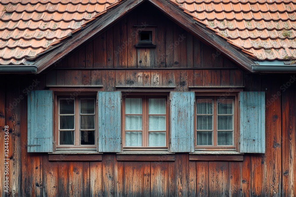 Germany, Baden-Wurttemberg, Esslingen, Exterior of wooden house in modern suburb. Germany, Baden-Wurttemberg, Esslingen, Exterior of wooden house in modern suburb.