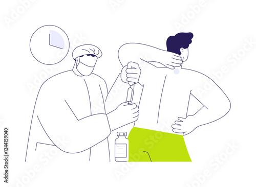 Pain control abstract concept vector illustration.