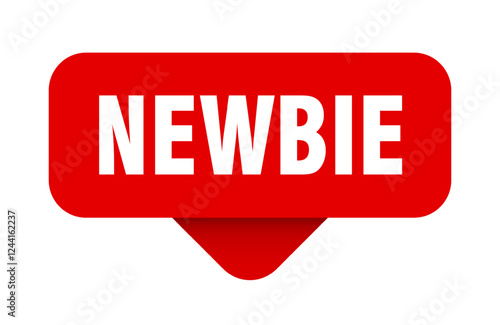 newbie sticker. newbie sign on transparent background
