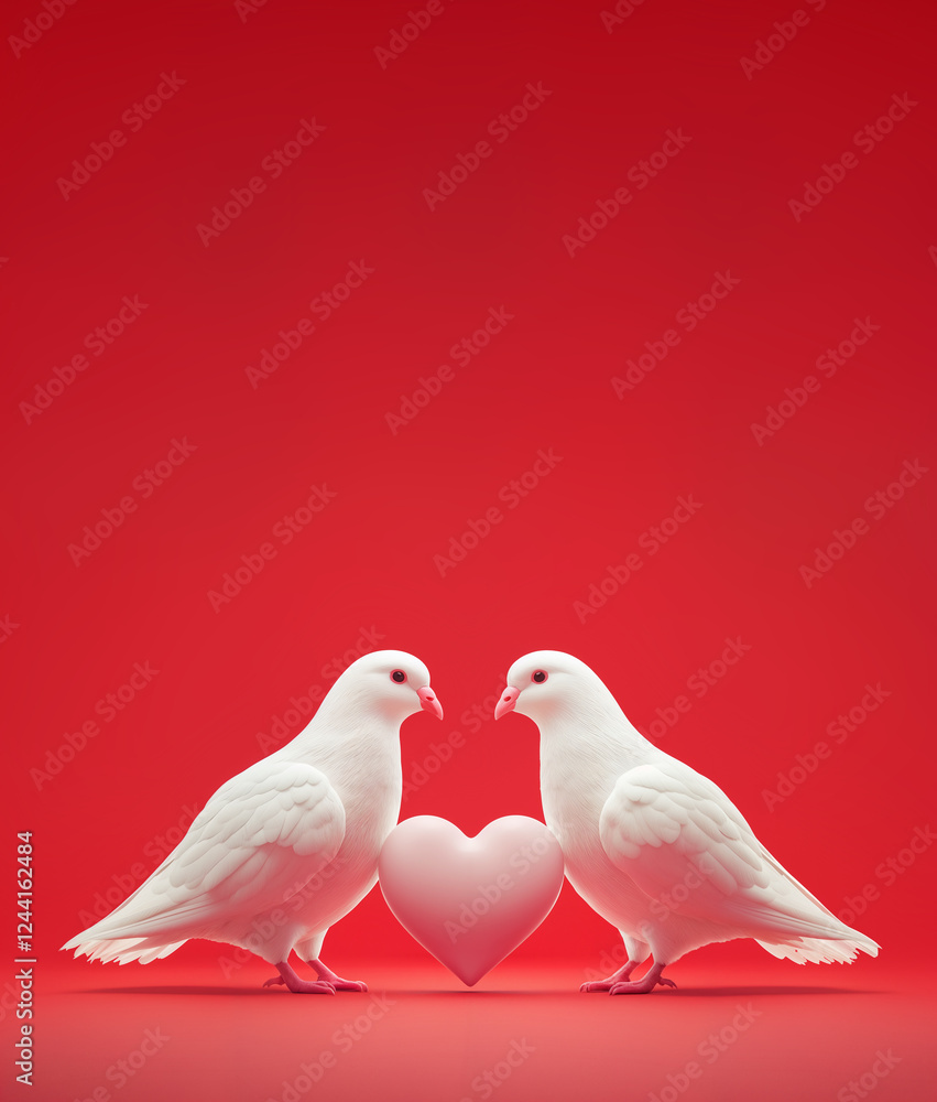 Eternal Love: Two Doves and a Radiant Heart Eternal Love: Two Doves and a Radiant Heart