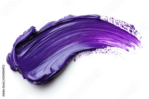 A bold purple stroke on a white background highlights its vivid color and texture, serving as great artistic inspiration photo