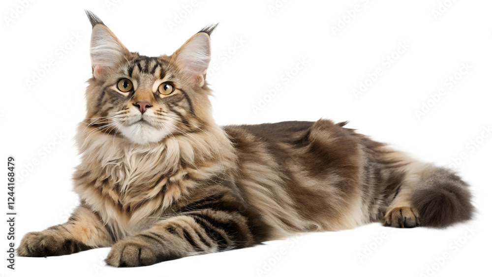 Fototapeta premium Maine Coon Kitty. PNG. 