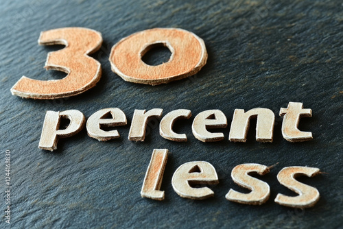 30 Percent Less Text Writte...