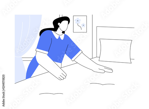 Housekeeping isolated cartoon vector illustrations.