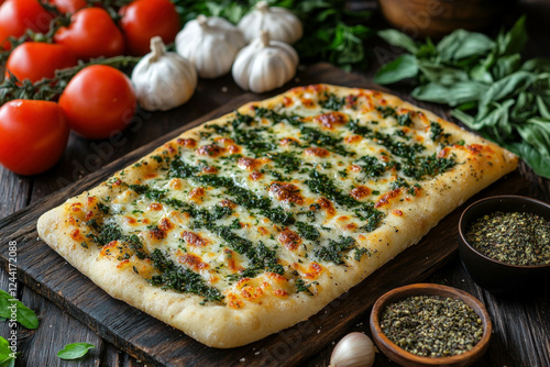 Wallpaper Mural Garlic Bread And Pizza Torontodigital.ca