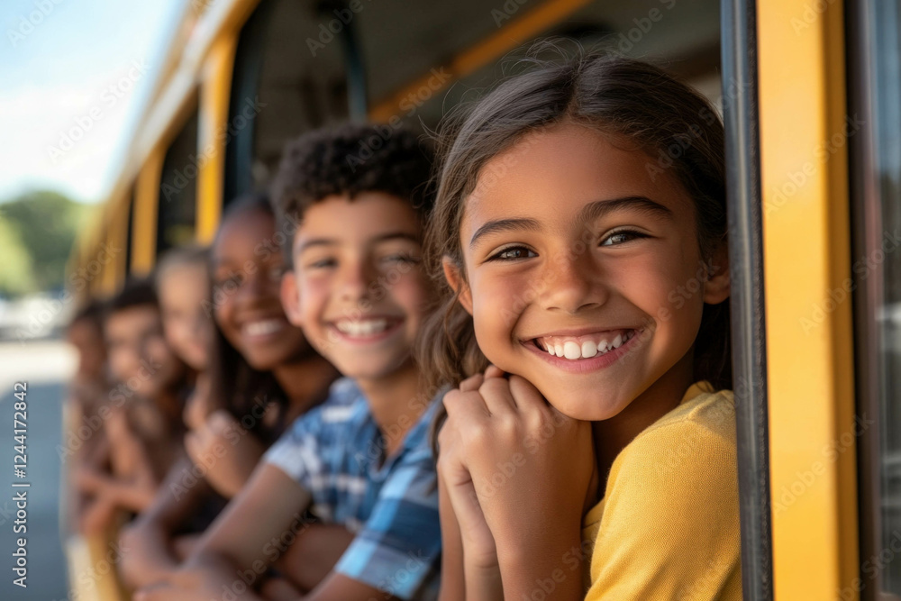 Kids Inside A School Bus Kids Inside A School Bus