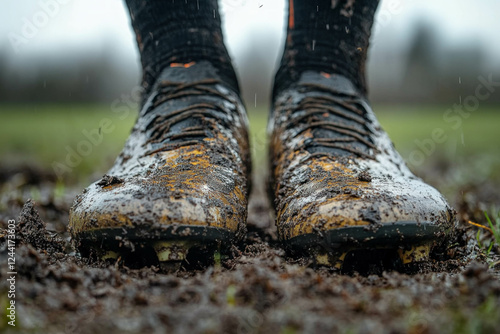 Muddy Soccer Boots