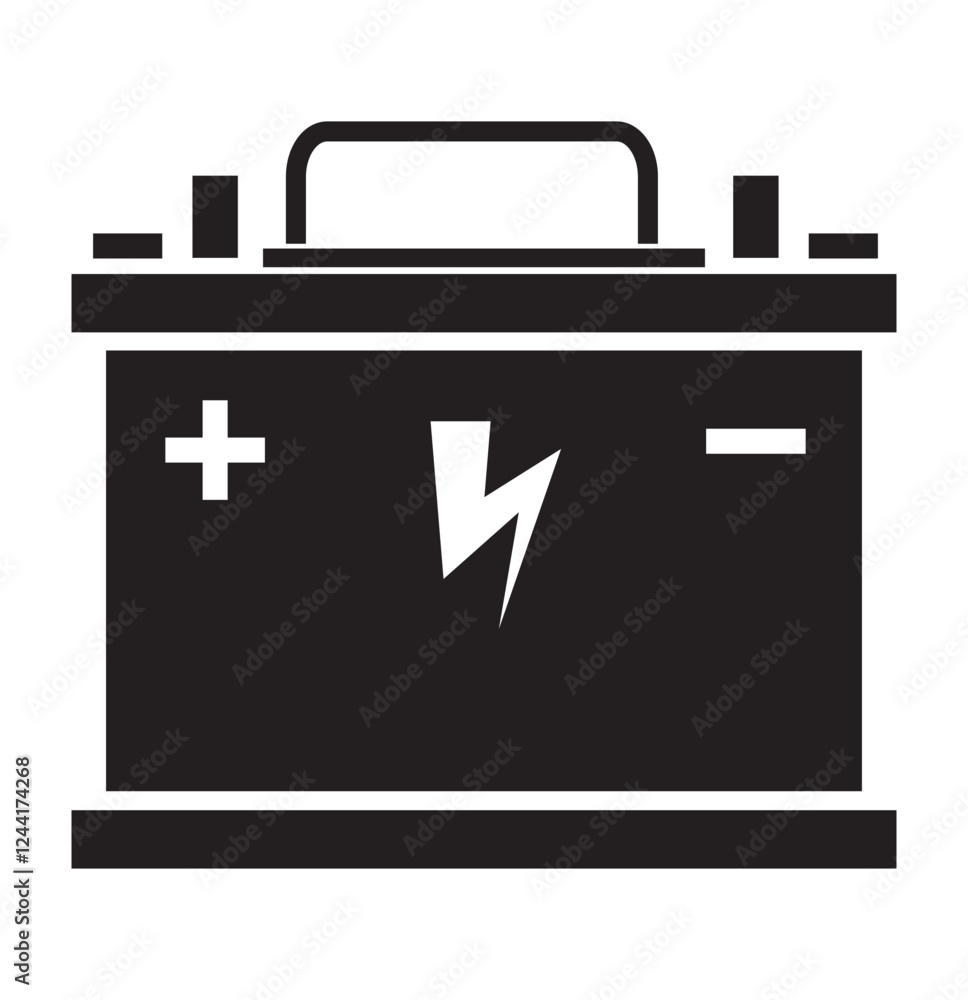 Car battery icon. Energy power accumulator. Automotive charge sign. Auto battery symbols isolated on white background. Vector illustration. Car battery icon. Energy power accumulator. Automotive charge sign. Auto battery symbols isolated on white background. Vector illustration.