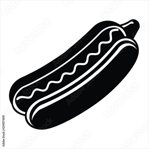 hot dog vector illustration