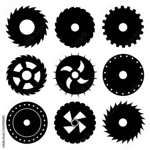 Collection of Various Saw Blade Icons