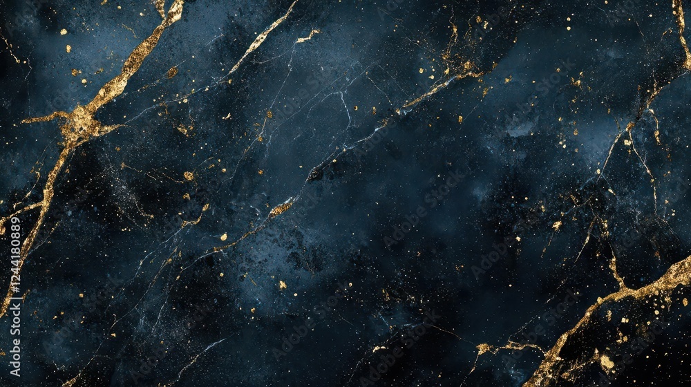 Abstract Dark Blue Marble Texture with Gold Splashes for Luxury Branding and Design Projects Abstract Dark Blue Marble Texture with Gold Splashes for Luxury Branding and Design Projects