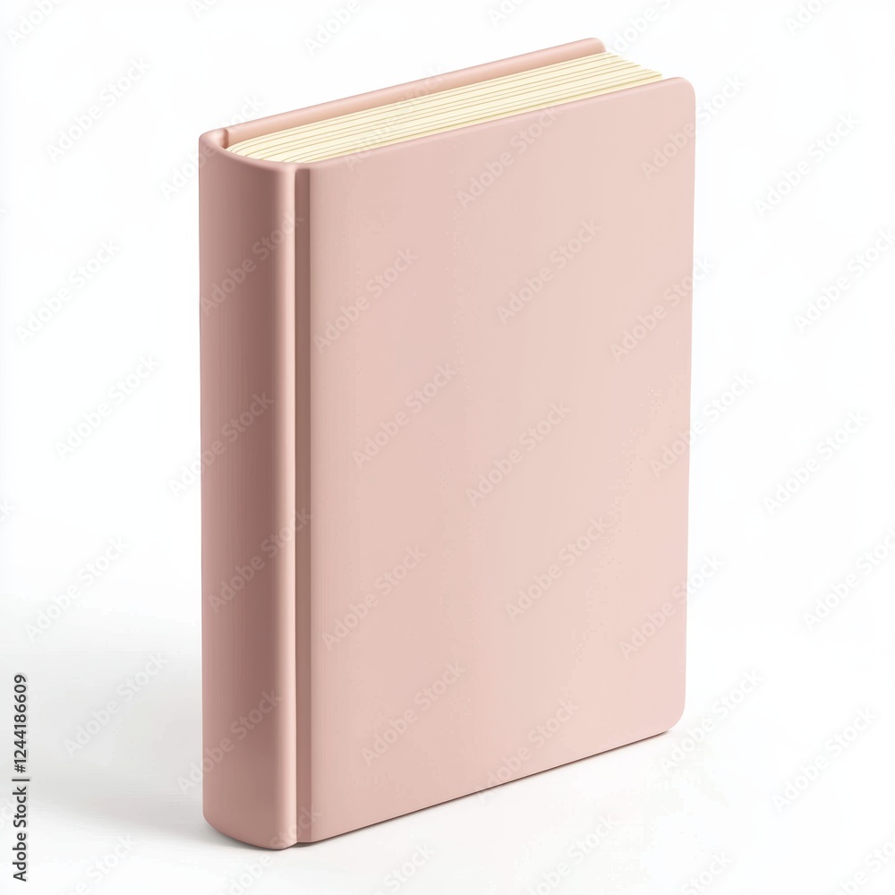 minimalistic book cover mockup, isolated on white minimalistic book cover mockup, isolated on white
