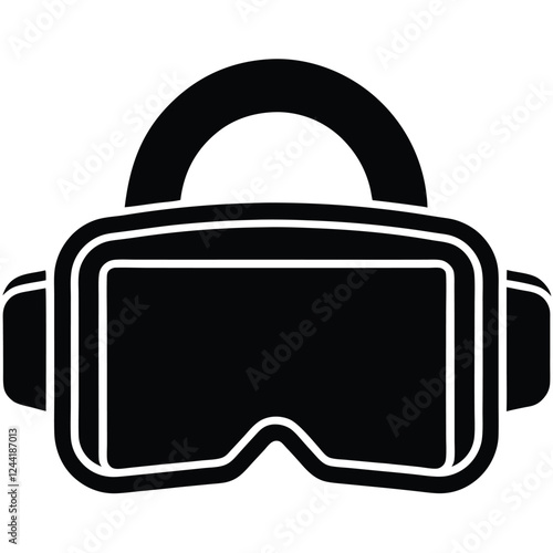 Simple Vector Illustration of VR Glasses