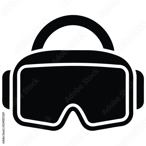 Simple Vector Illustration of VR Glasses