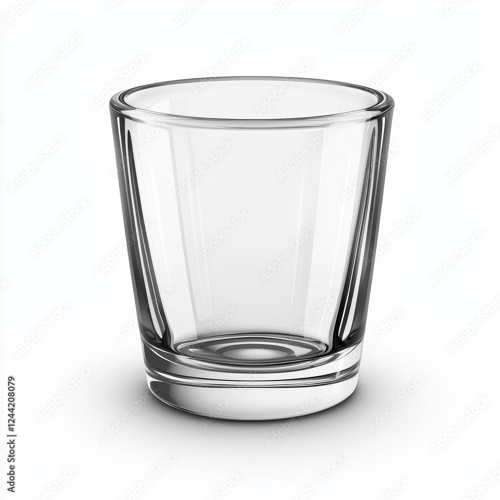 stylish glass tumbler, isolated on white stylish glass tumbler, isolated on white